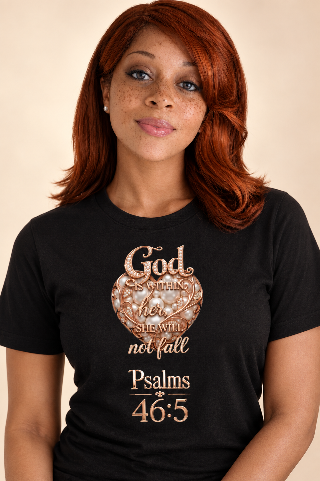 Professional model wearing your tee